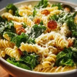 Healthy Kale Caesar Pasta Salad First Image