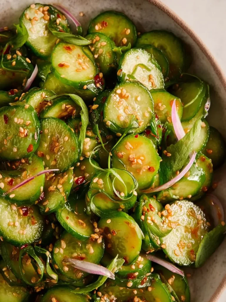 Smashed Cucumber Salad Recipe First Image