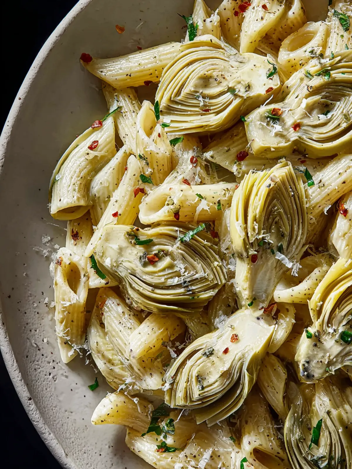 Herby Artichoke Pasta First Image
