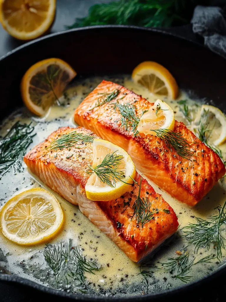 Pan Seared Lemon Dill Salmon First Image