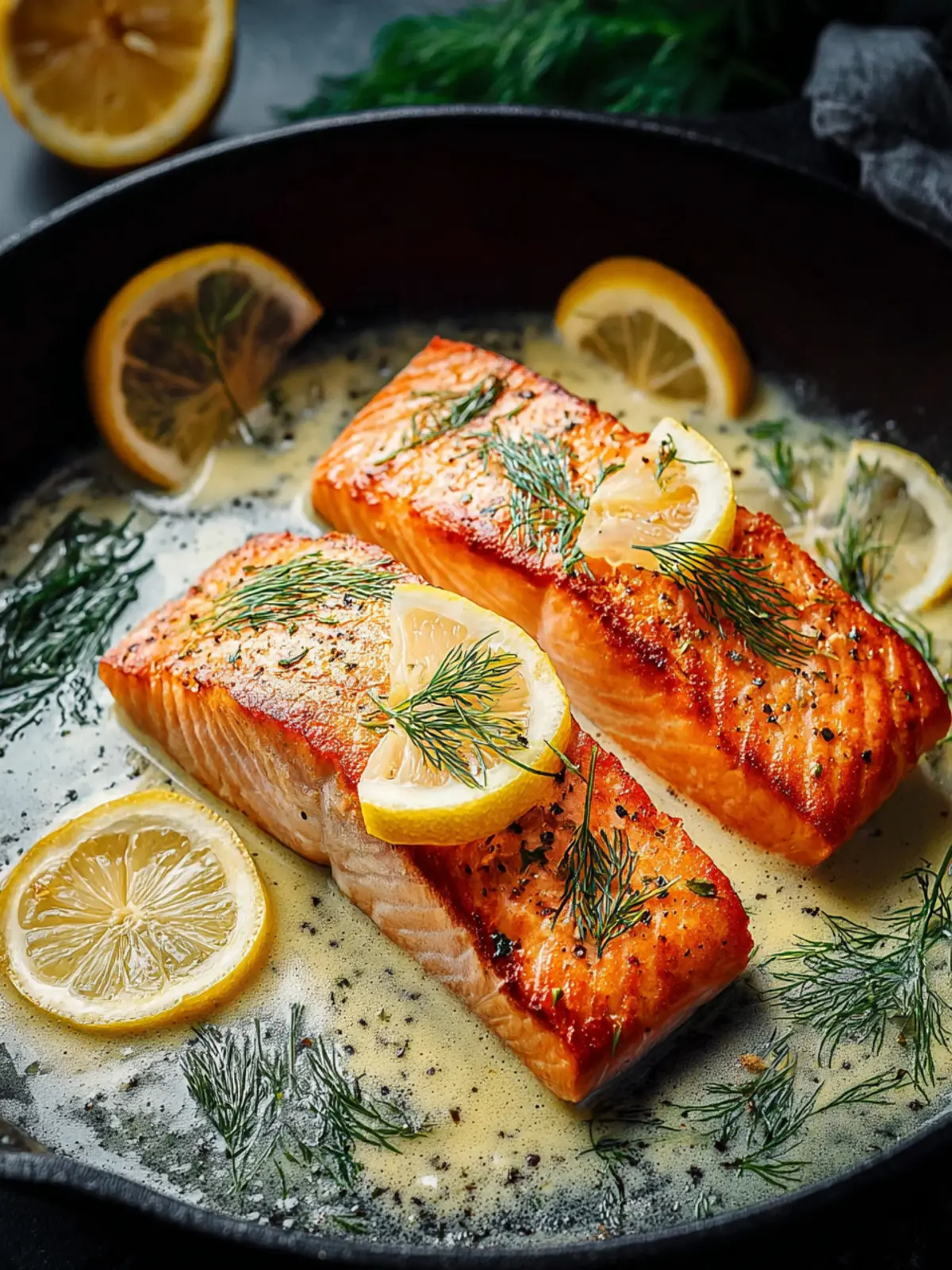Pan Seared Lemon Dill Salmon First Image