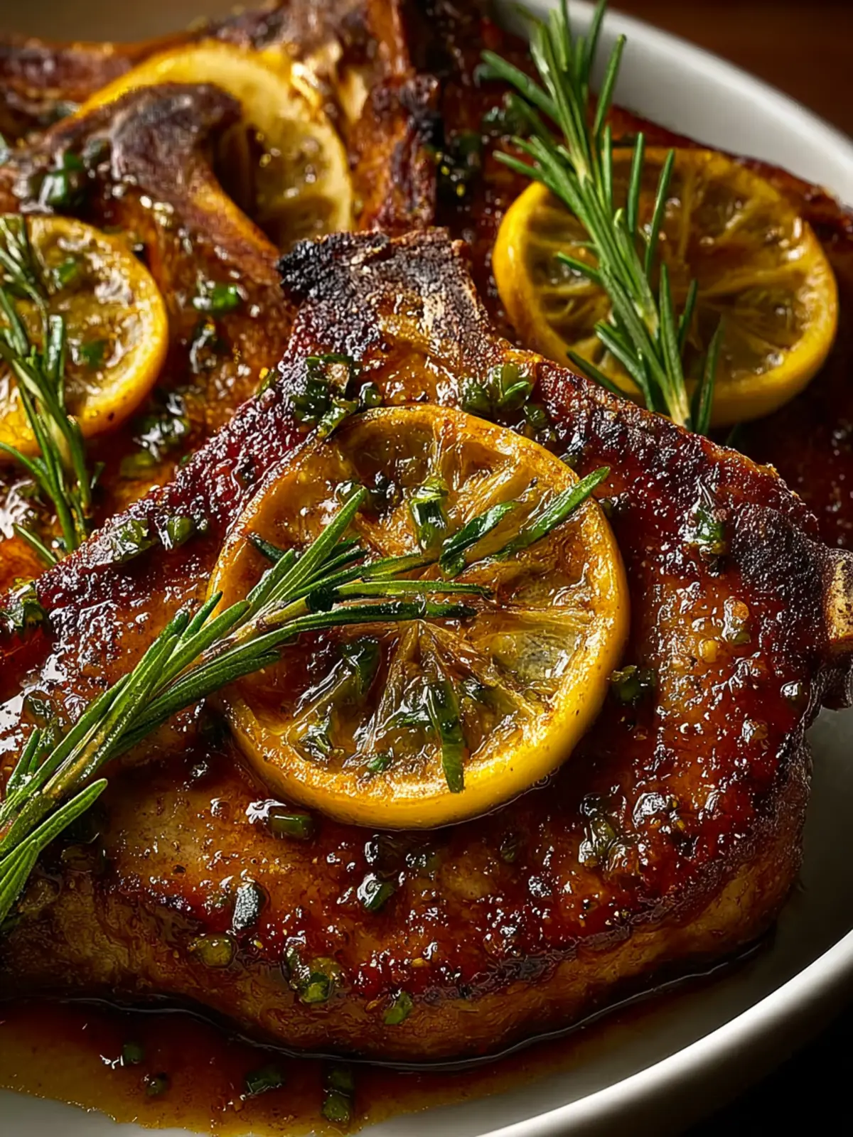 lemon rosemary beef chops First Image