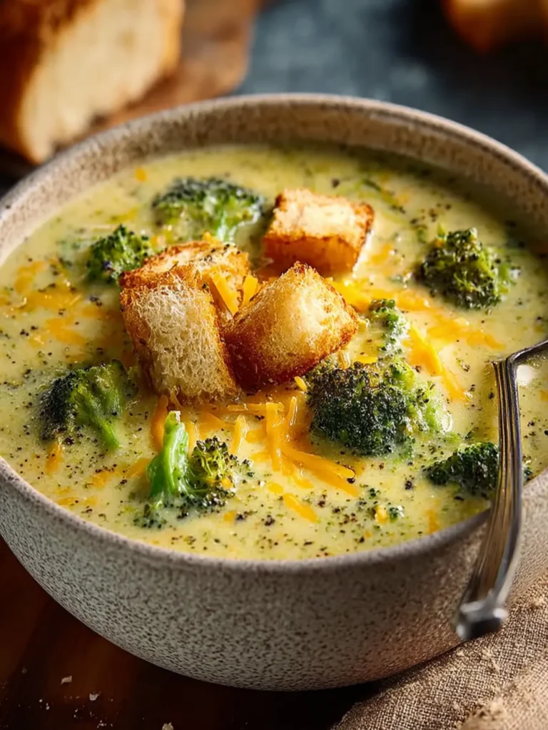Easy Broccoli Cheddar Soup First Image