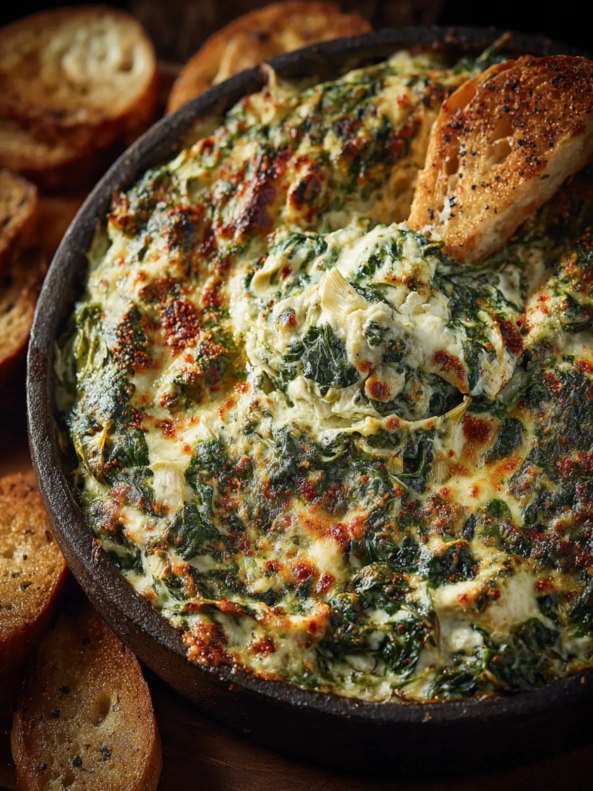 Healthy Spinach Artichoke Dip First Image