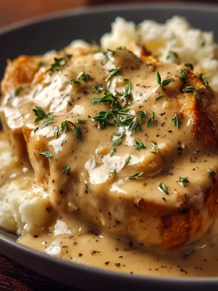 Slow Cooker Creamy Chicken & Gravy First Image