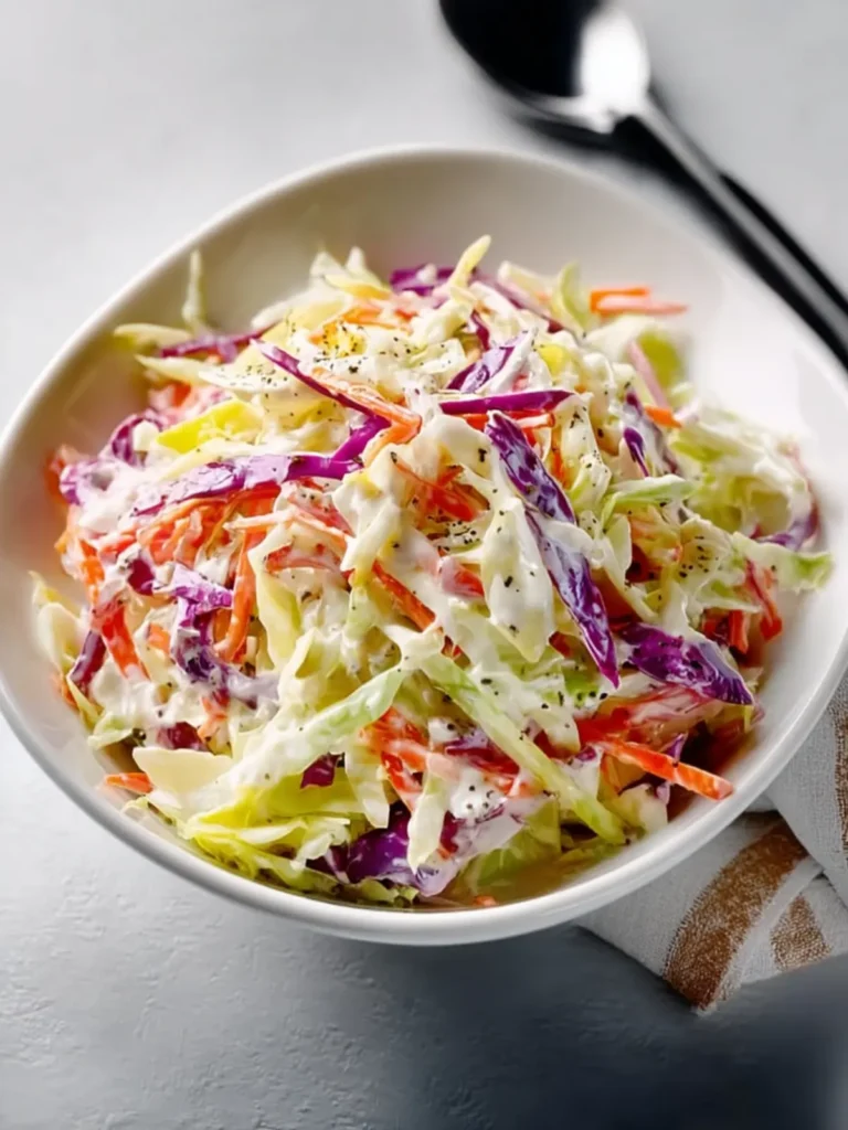 Classic Coleslaw Recipe With Creamy Dressing First Image