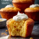 Cornbread Muffins with Sour Cream Center First Image