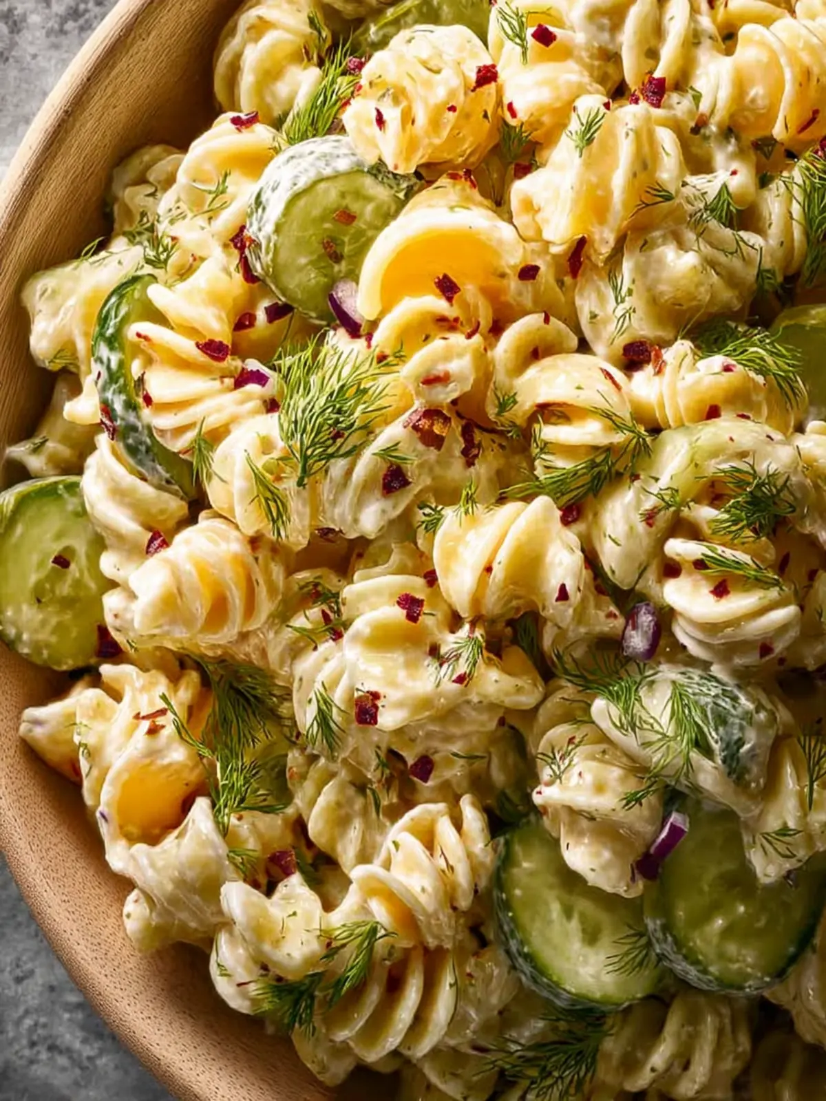 Easy Dill Pickle Pasta Salad Recipe First Image