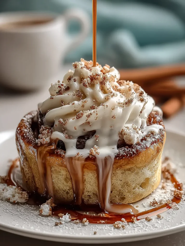 High-Protein Cinnamon Roll Mug Cake First Image