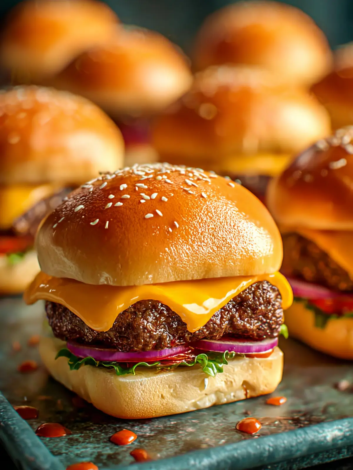 Juicy Cheeseburger Sliders Recipe First Image