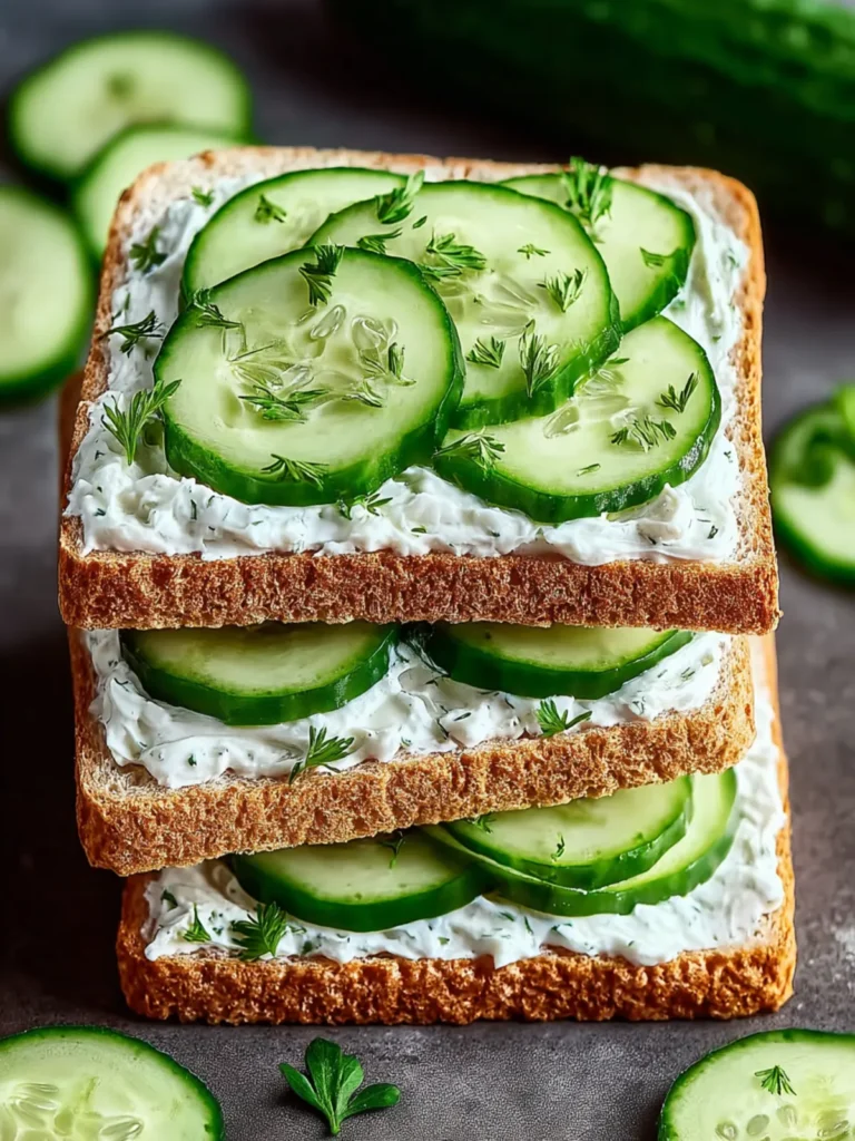 Shamrock Cucumber Tea Sandwiches First Image