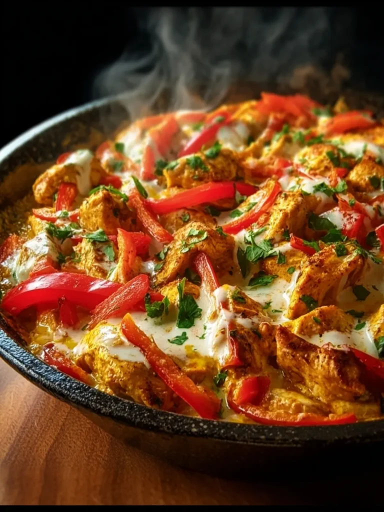 Creamy Chicken Fajita Cottage Cheese Bake First Image