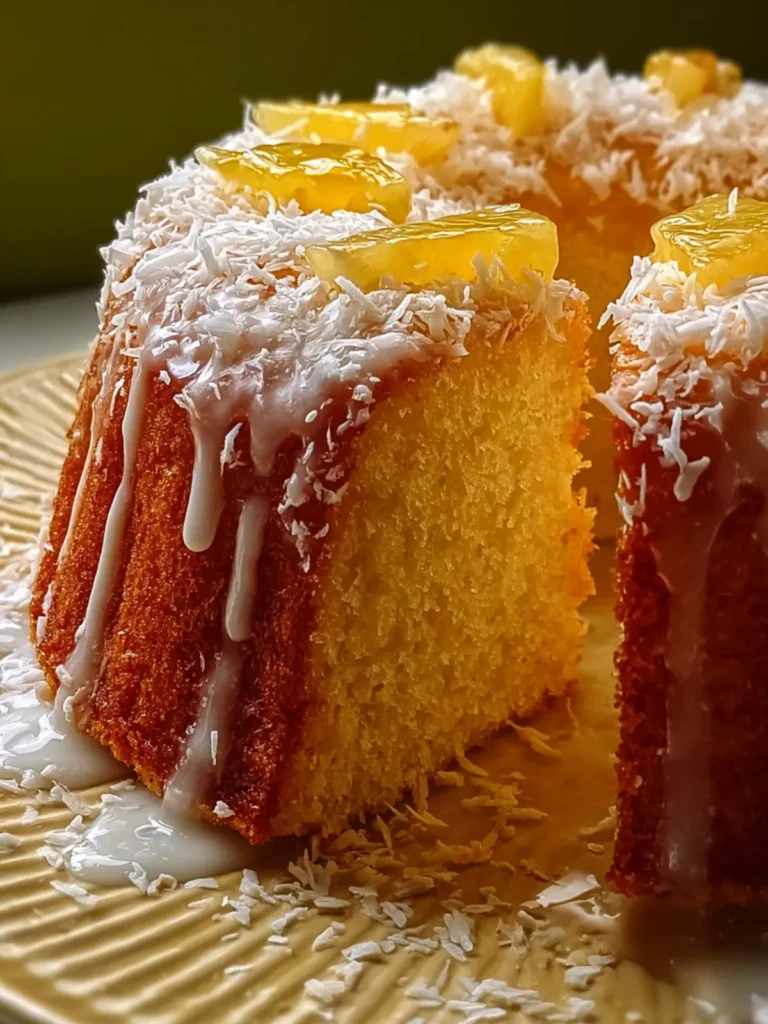 Pineapple Coconut Pound Cake First Image
