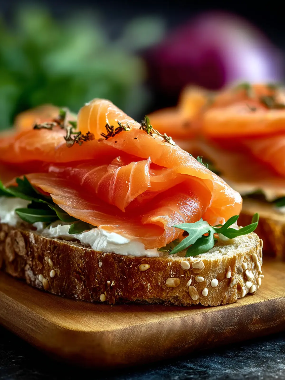 Smoked Salmon Sandwich with Cream Cheese Recipe First Image