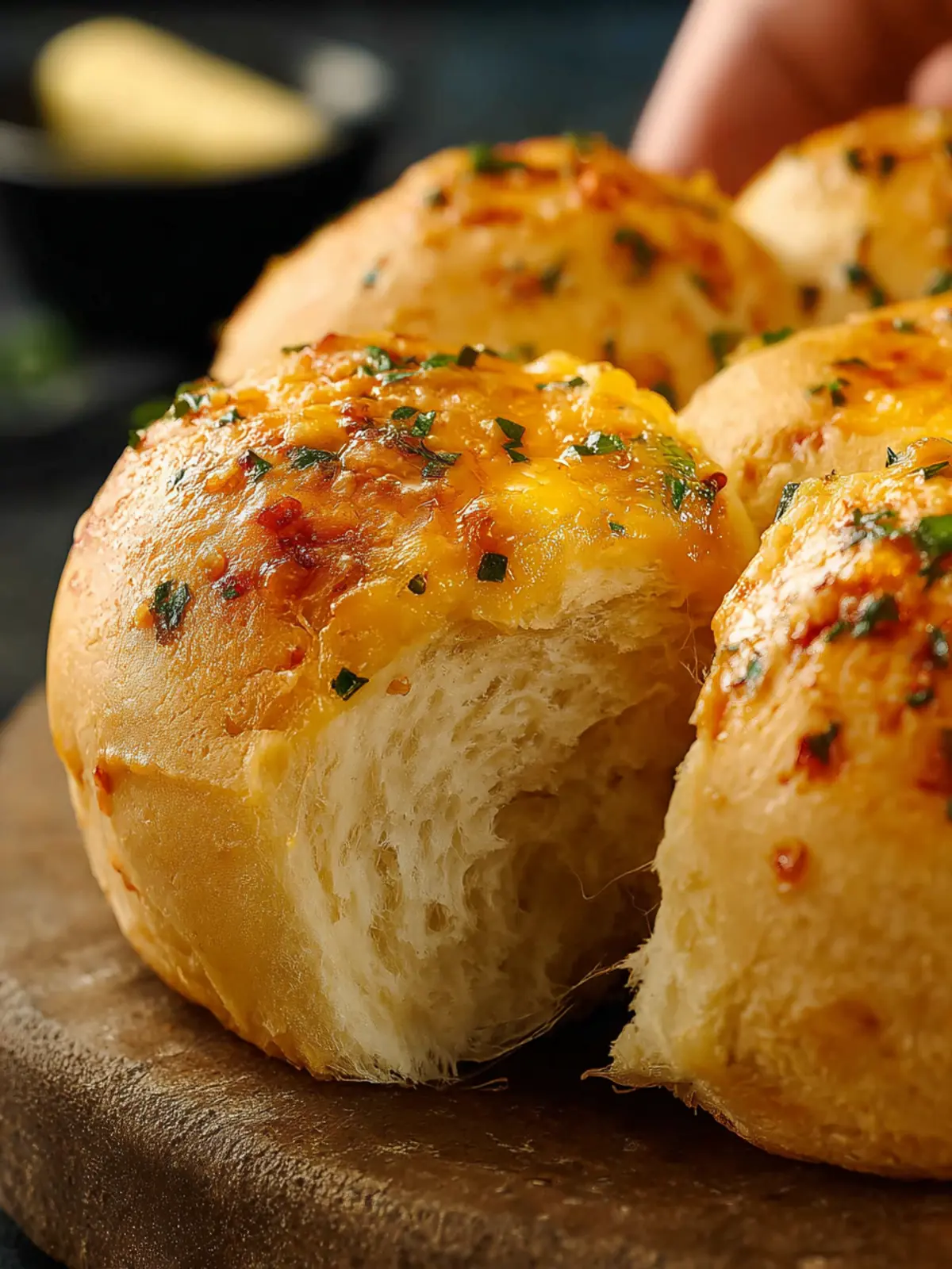Cheesy Cowboy Butter Dinner Rolls First Image