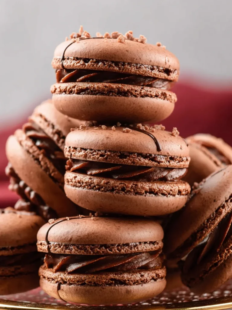 Chocolate Macarons First Image