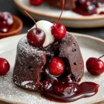 Indulge in Chocolate Cherry Lava Cakes First Image
