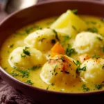 Simple German Potato Soup With Dumplings First Image