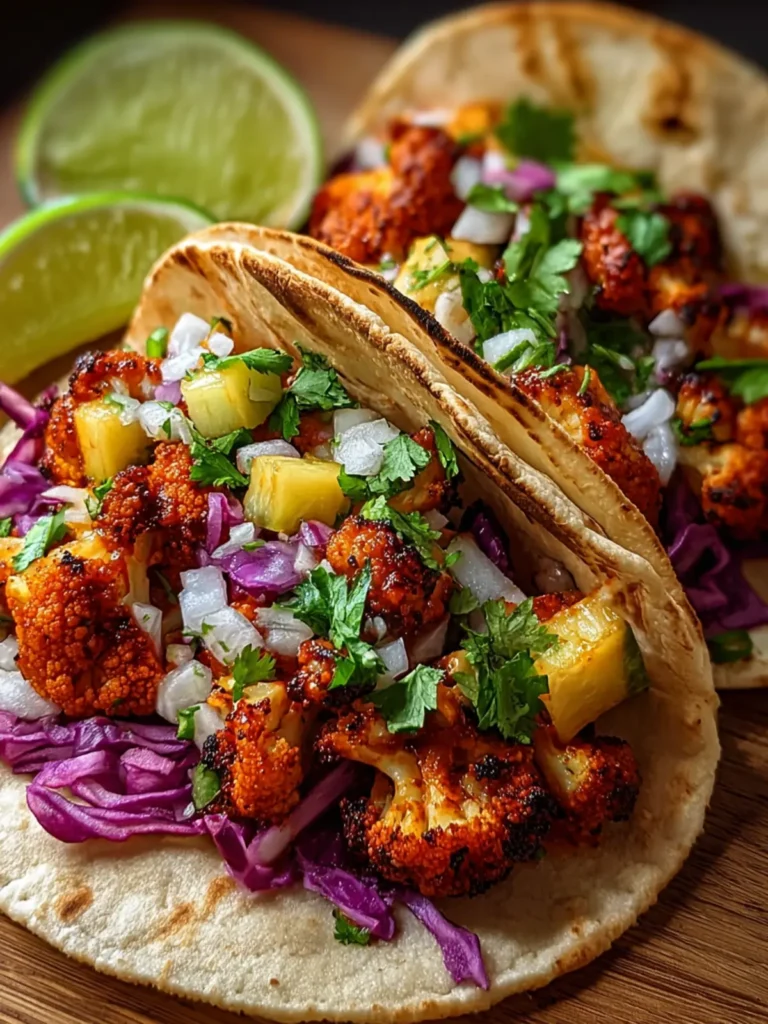 Vegan Smoky BBQ Cauliflower Tacos First Image