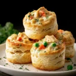 Chicken Pot Pie Bites with Biscuits First Image