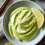 Avocado Lime Crema Sauce Recipe with Yogurt First Image