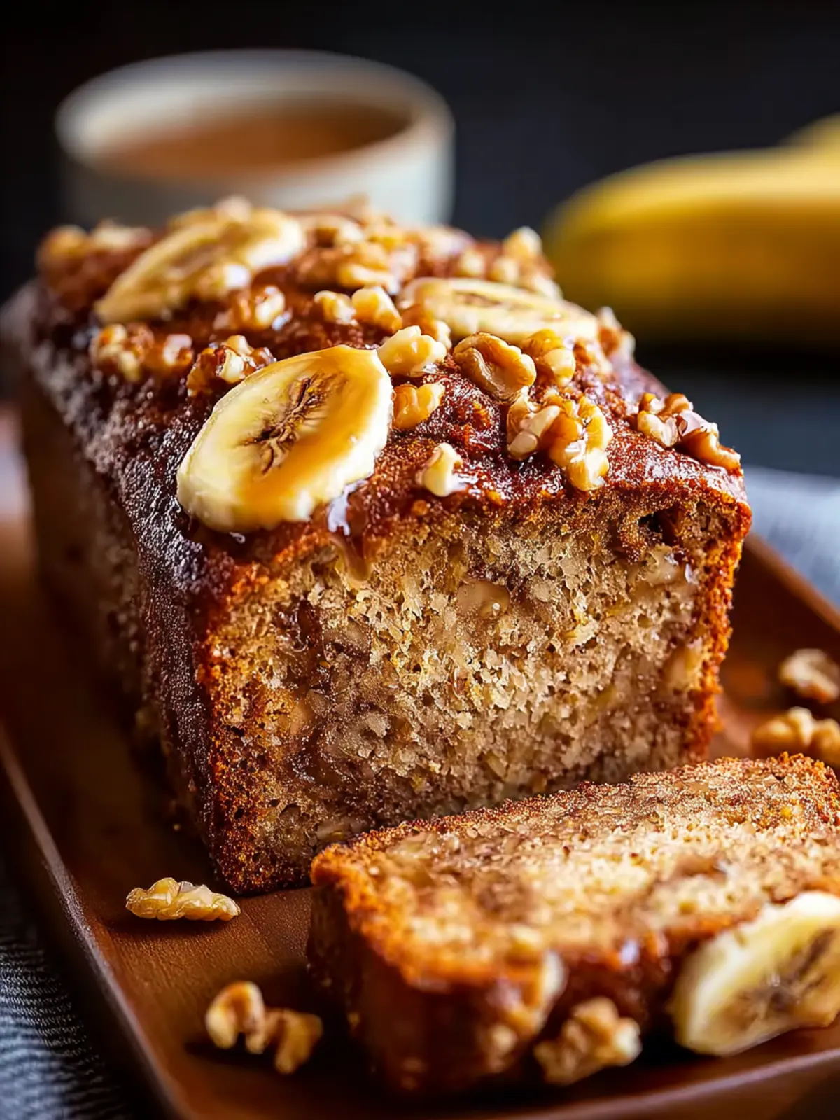 Banana Sour Cream Walnut Bread First Image