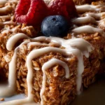 High-Protein Cinnamon Roll Baked Oatmeal First Image