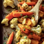 Easy Roasted Carrots and Cauliflower First Image