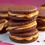 Chocolate Caramel Sandwich Cookies First Image