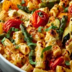 Baked Feta Pasta with Vegetables First Image