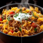 Easy Sour Cream Beef Noodle Casserole First Image