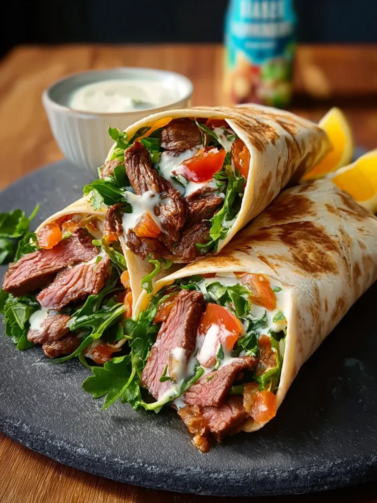 Citrus Yogurt Beef Wraps First Image