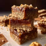Healthy Walnut Date Bars First Image