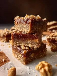 Healthy Walnut Date Bars First Image