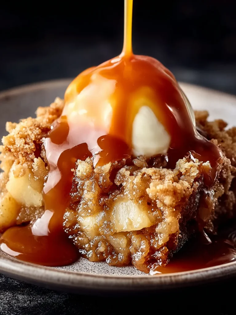 Crockpot Caramel Apple Dump Cake First Image