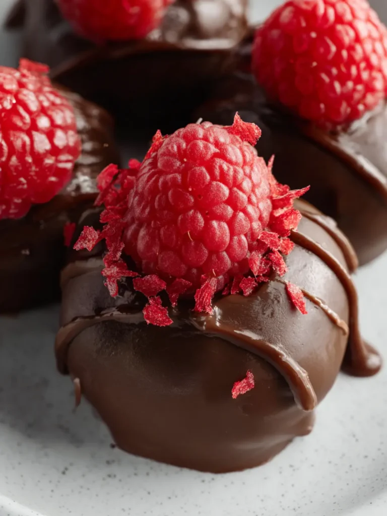 Raspberry Coconut Chocolate Bites First Image